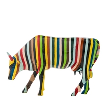 CowParade - Striped cow, Large